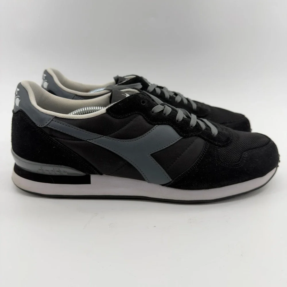 Diadora Titan II Mens Sneakers Black Charcoal Grey Running Shoes 12.5